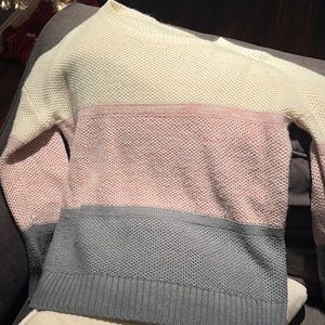 Boutique sweater, size S, but oversized, color block